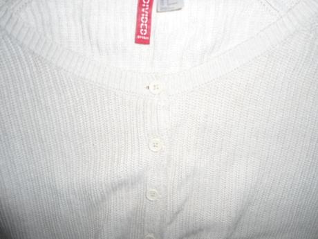 Kremovy svetrik divided, h&m,xs