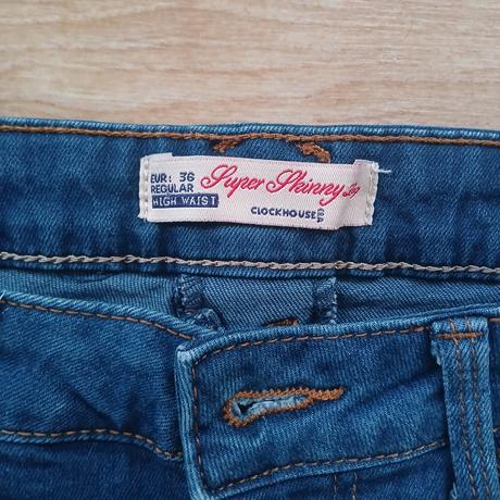 Elastické slim rifle s vysokým pásom, c&a,s