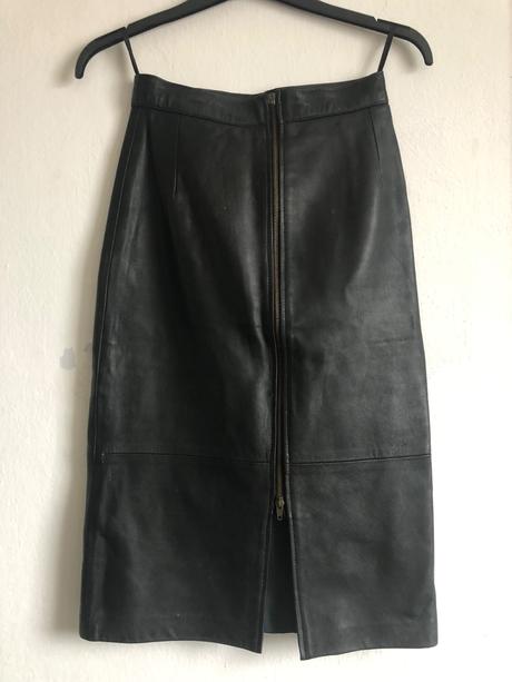 Kozena midi sukna prava koza, s