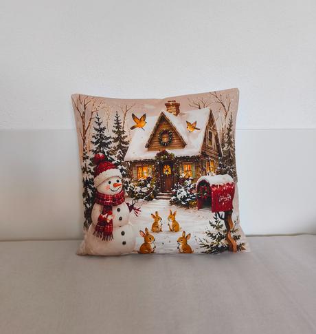 Vianočna obliečka na vankúš, šírka (cm): 40,dĺžka (cm): 40