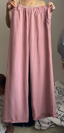 Široké letné nohavice, s