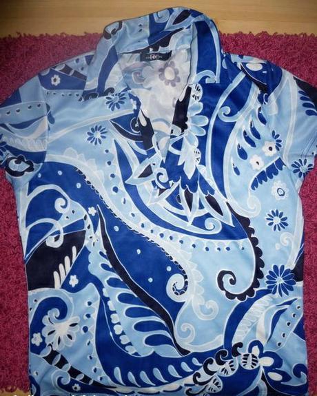 Modrá blúzka-tričko l/xl, l