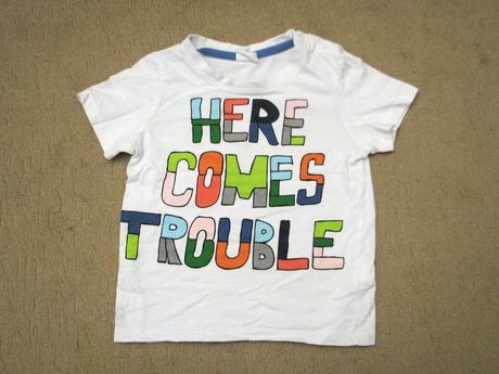 Tričko "here comes trouble", h&m,80