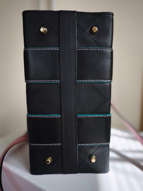 Limitovaná čierna kožená kabelka dajana rodriguez,, dajana rodriguez