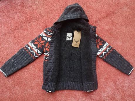 Brave soul london zateplený sveter 9 - 10 rokov, 134 / 140