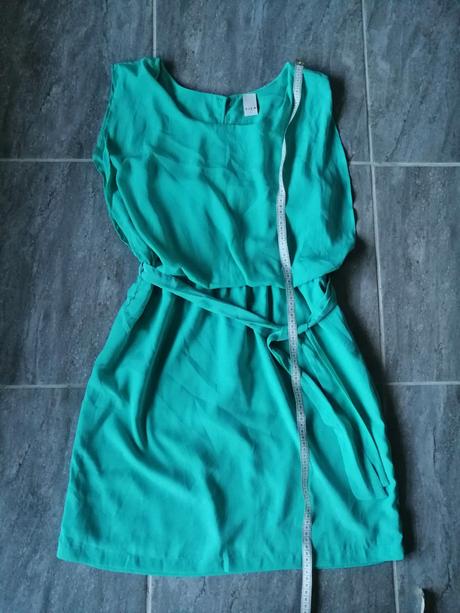 Tyrkysové šaty vila, vl, l