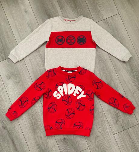 2x spiderman mikina veľ. 122, f&f,122