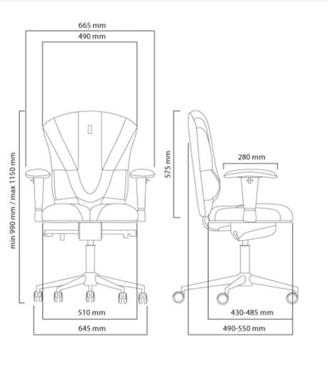Ergonomická stolička kulik system, 