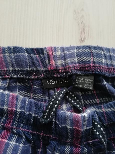 Flanelove pyžamové nohavice, esmara,xs