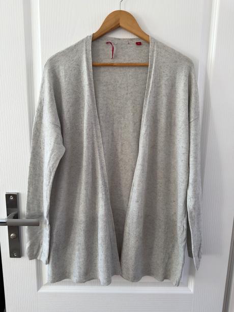 Kardigan zo zmesi vlny, hodvábu a kašmíru, s.oliver,xl