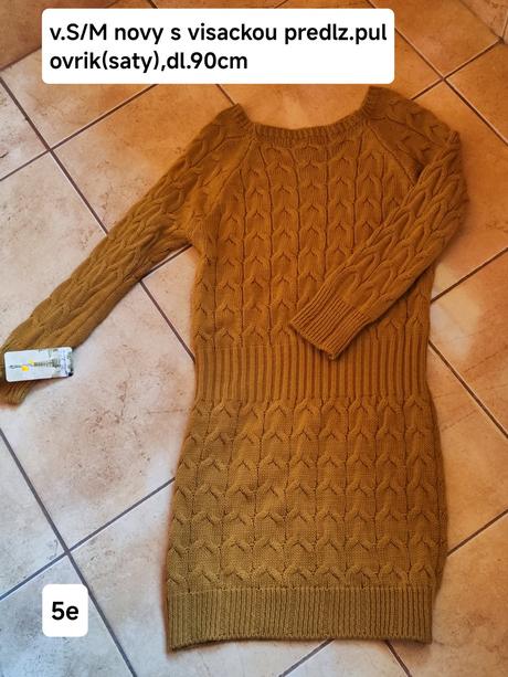 Predlz.pulovrik,saty v.s/m, s