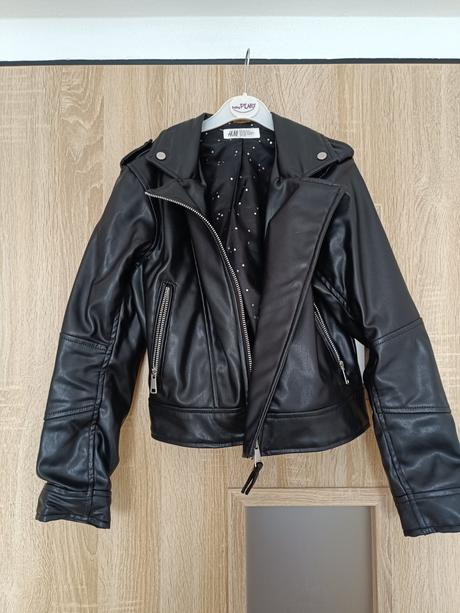 Koženková bunda, h&m,140