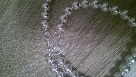 Postriebrená súprava náhrdelník, náramok, nepoužit,