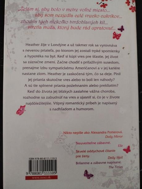 Kniha daj si pozor na želania, 