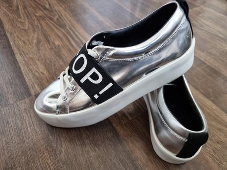 Strieborné tenisky č.38 zn.zara, zara,38