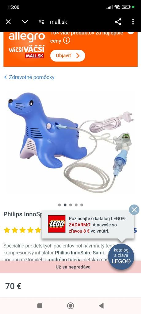 Inhalátor, philips