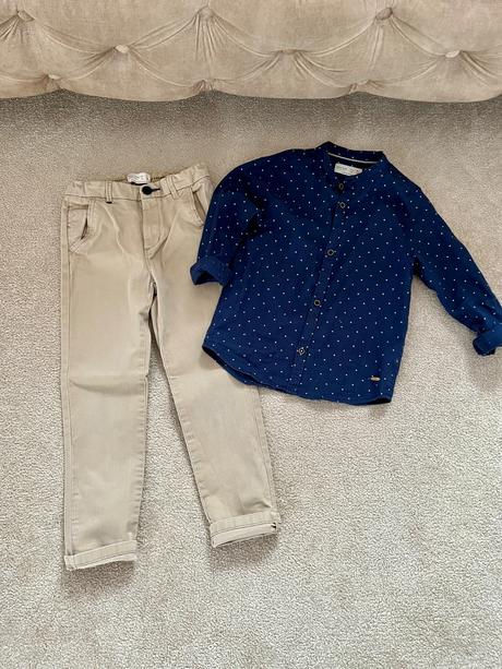 Košeľa a nohavice, zara,122