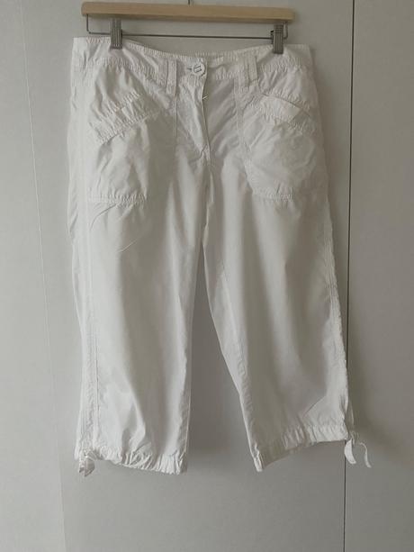 Biele nohavice h&m, h&m,40