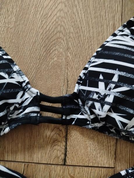 Čierno biele bikiny s palmami, 40 / l