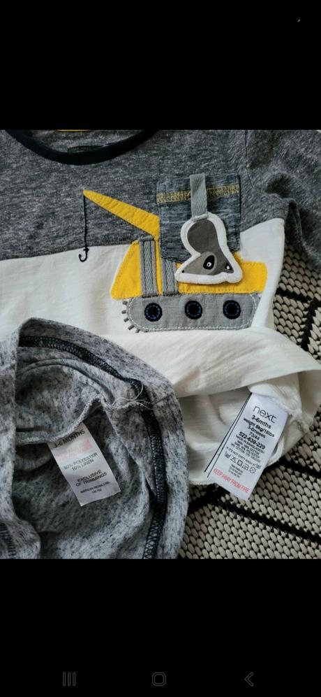 2x tričko na 3 až 6 mesiacov, next,68