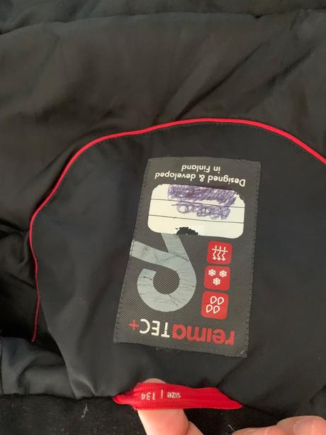 Reima veľmi teplá perová bunda 134/140, reima,134