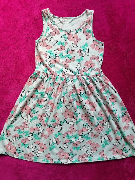 Letné motýlikové šatičky, h&m,134