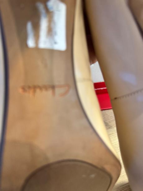 Kožené lodičky s ružovou špičkou, clarks,38