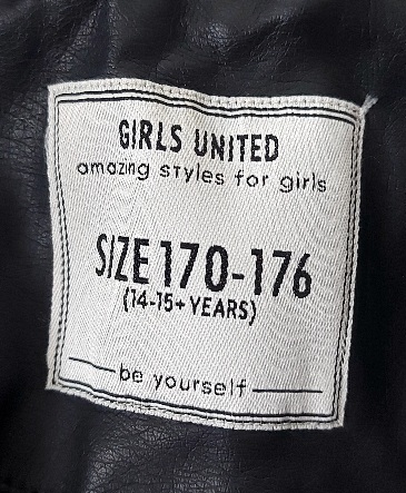 Dievčenská koženková bunda, 170