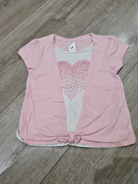 Tričko s uzlom, krátky rukáv, palomino,122