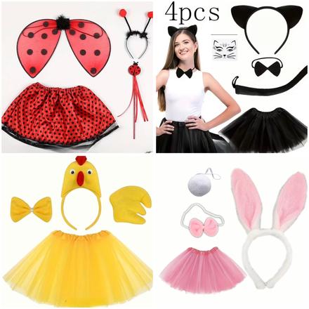 Karnevalový kostým zajac, mačka, kuriatko, lienka, 