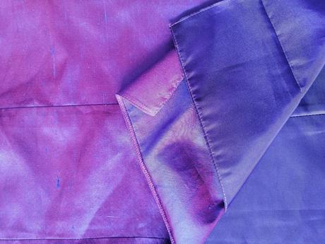 Luxus fialovo ružové hodvábne šaty jaego, v38, 38