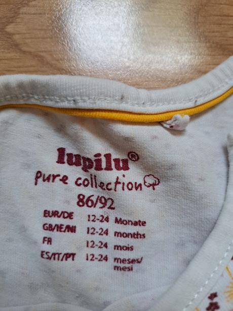 3 dievčenské tričká s dlhým rukávom, lupilu,92