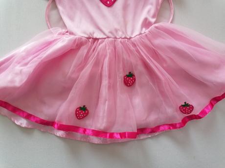 Kostym vila jahodka s krídlami,