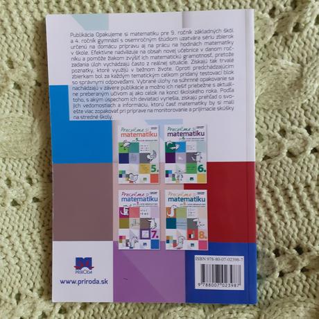Opakujeme si matematiku pre 9.ročník zš a 4.ročník,