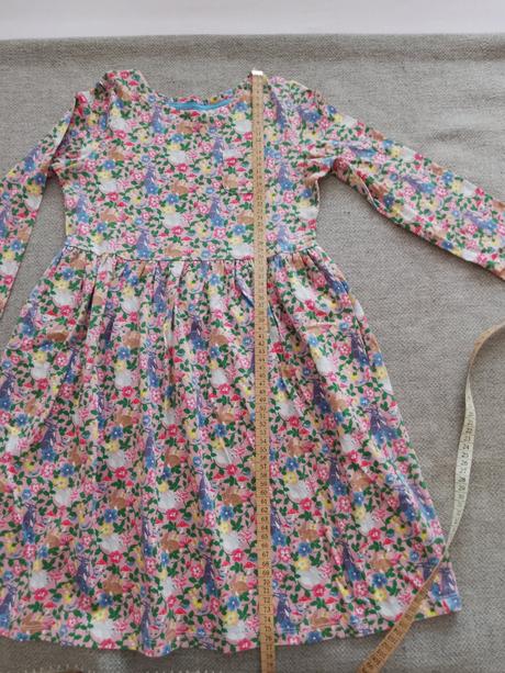 Dievčenské kvetované šaty, mini boden,146