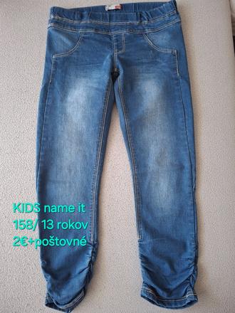 Dievčenské 3/4 riflové džeginy, name it,158