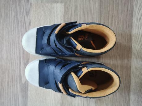 Modré detské členkove topánky /tenisky, baťa,32