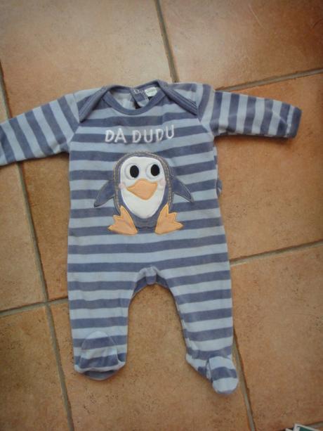 Zamatíkové dupačky pásikavé, 62