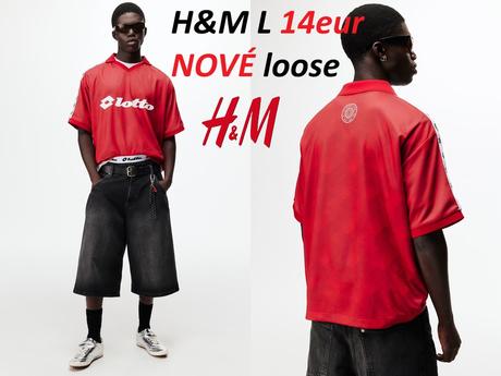 Futbalový dres lotto hm červený, h&m,l