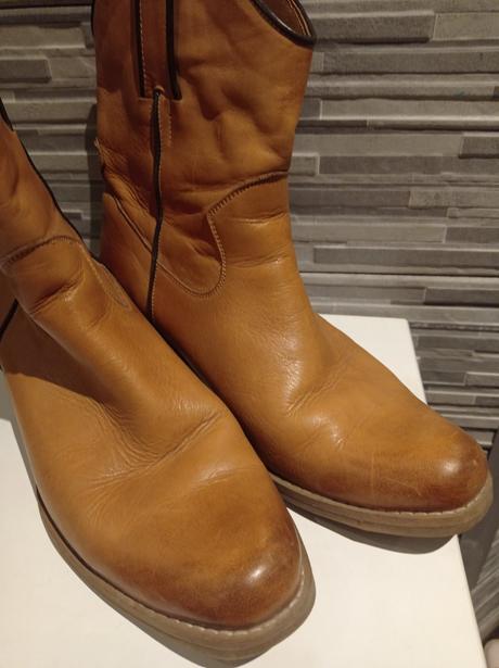 Kožené čižmy, zateplené, 40