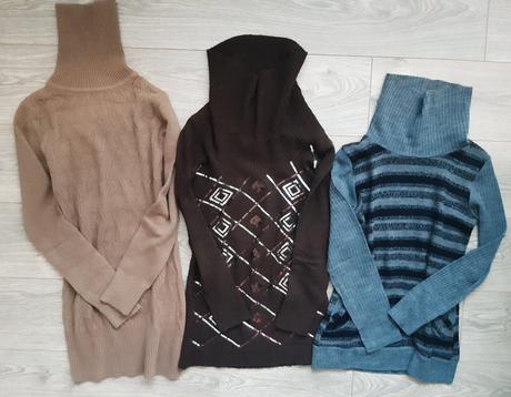 Hnedy sveter s flitrami, m