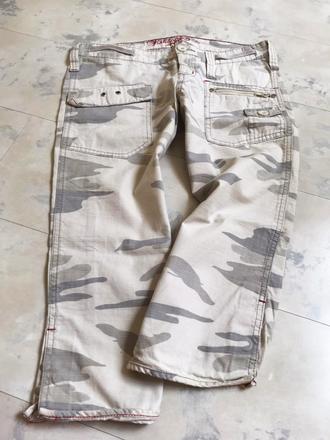 3/4 maskáčové nohavice, fishbone,xs