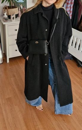 Oversize kabát s vlnou a kašmírom, xxl