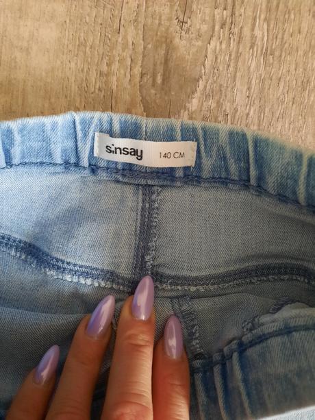 Riflové nohavice, sinsay,140