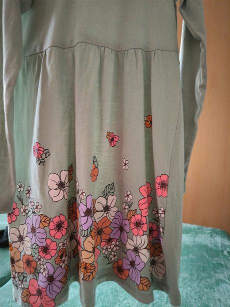 Kvetované šaty, h&m,128