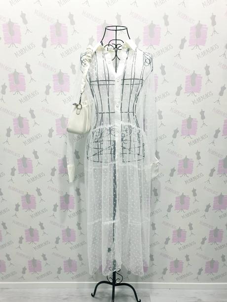 Trendy priesvitné šaty uni, 