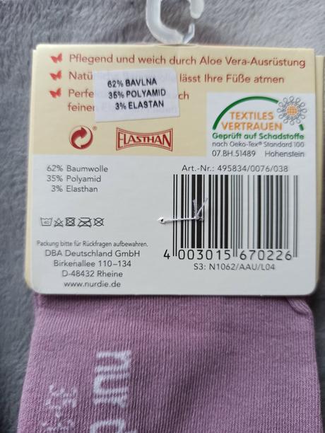 Jemné ponožky s aloe vera, 35 - 42