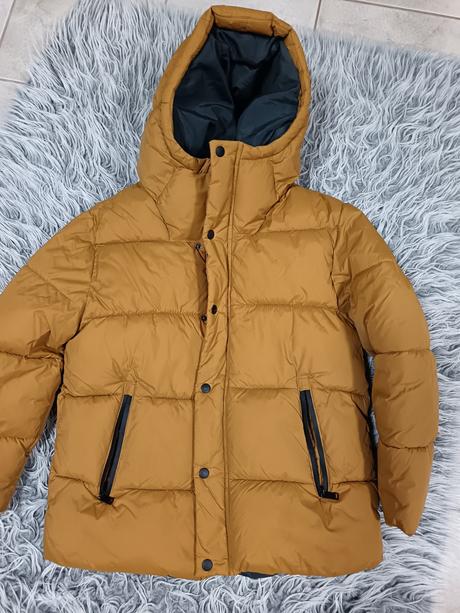 Horčicová zimná bunda, zara,152