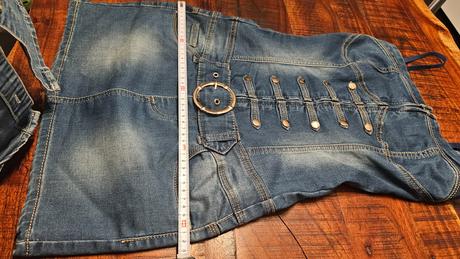 Elastické rifľové šaty, s