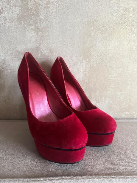 Dámské high hills ružové nové veľkosť 37, 37